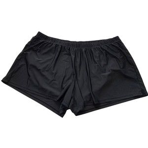 CATHERINES Womens Plus Size 4X Black Nylon Blend Athletic Lined Pull On Shorts